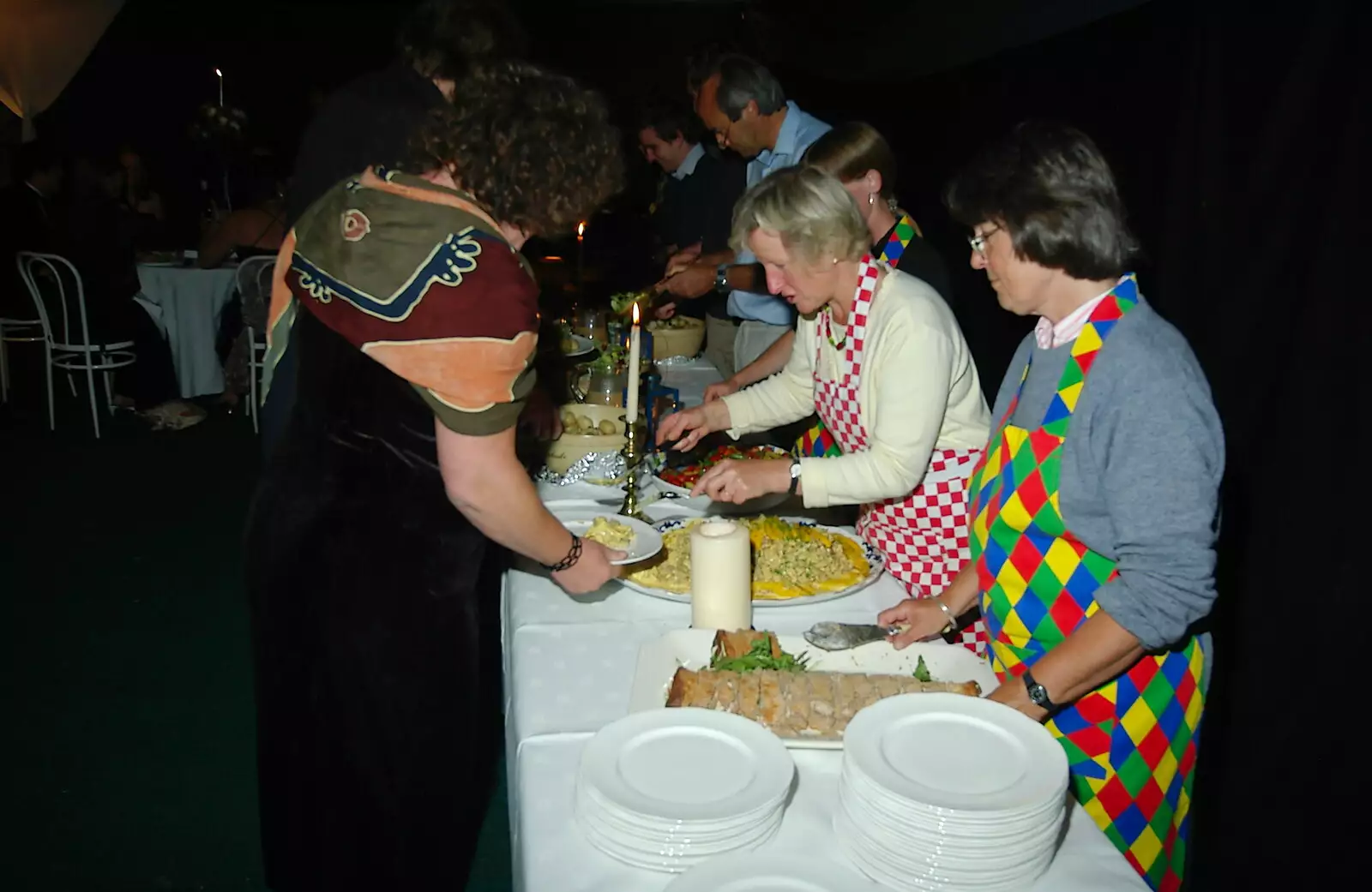 Dinner is served, from The BBs Play Bressingham, Norfolk - 3rd September 2005