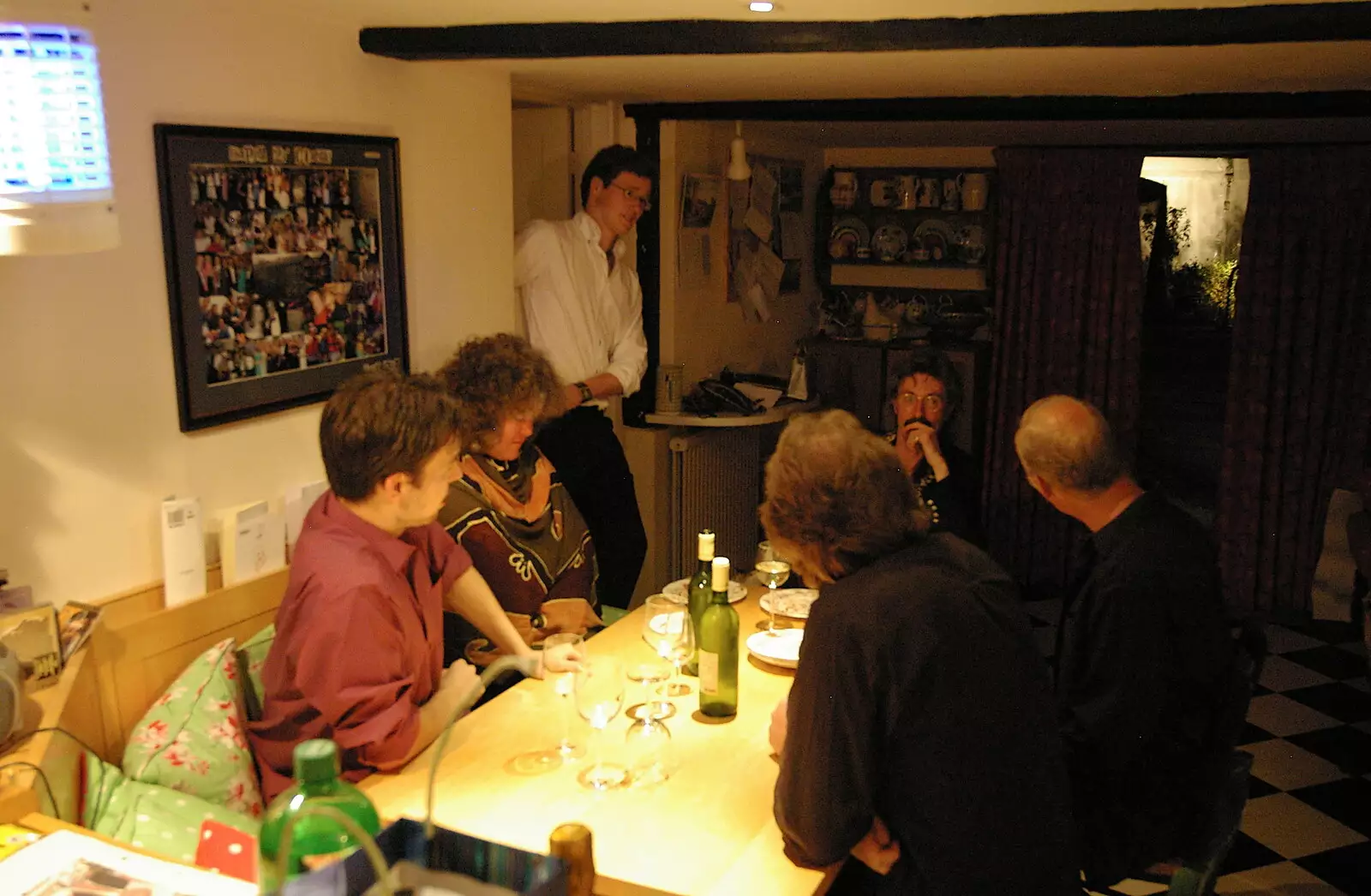 In the kitchen for dinner, from The BBs Play Bressingham, Norfolk - 3rd September 2005