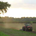 A tractor trundles around near Pakenham , Brome Village VE/VJ Celebrations, The Village Hall, Brome, Suffolk  - 4th September 2005