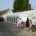 2005 A marquee outside the village hall in Brome