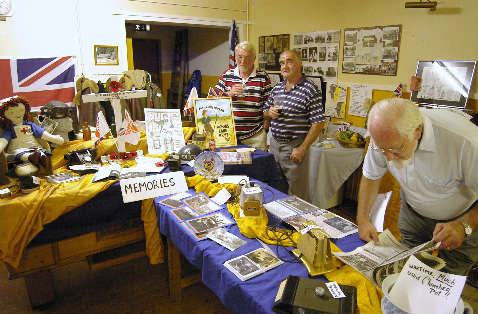 An impressive collection of memorabilia from Brome Village VE/VJ Celebrations, The Village Hall, Brome, Suffolk  - 4th September 2005