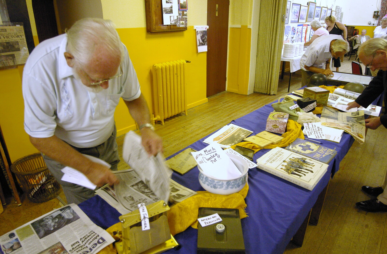 More history rummaging from Brome Village VE/VJ Celebrations, The Village Hall, Brome, Suffolk  - 4th September 2005