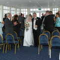 Sally and Paul do the walk, Sally and Paul's Wedding on the Pier, Southwold, Suffolk - 3rd September 2005