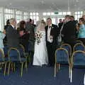 Sally and Paul do the walk, Sally and Paul's Wedding on the Pier, Southwold, Suffolk - 3rd September 2005