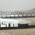 There's a bit of a mist along the groynes, Sally and Paul's Wedding on the Pier, Southwold, Suffolk - 3rd September 2005