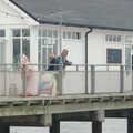 Some dude looks out to sea, Sally and Paul's Wedding on the Pier, Southwold, Suffolk - 3rd September 2005