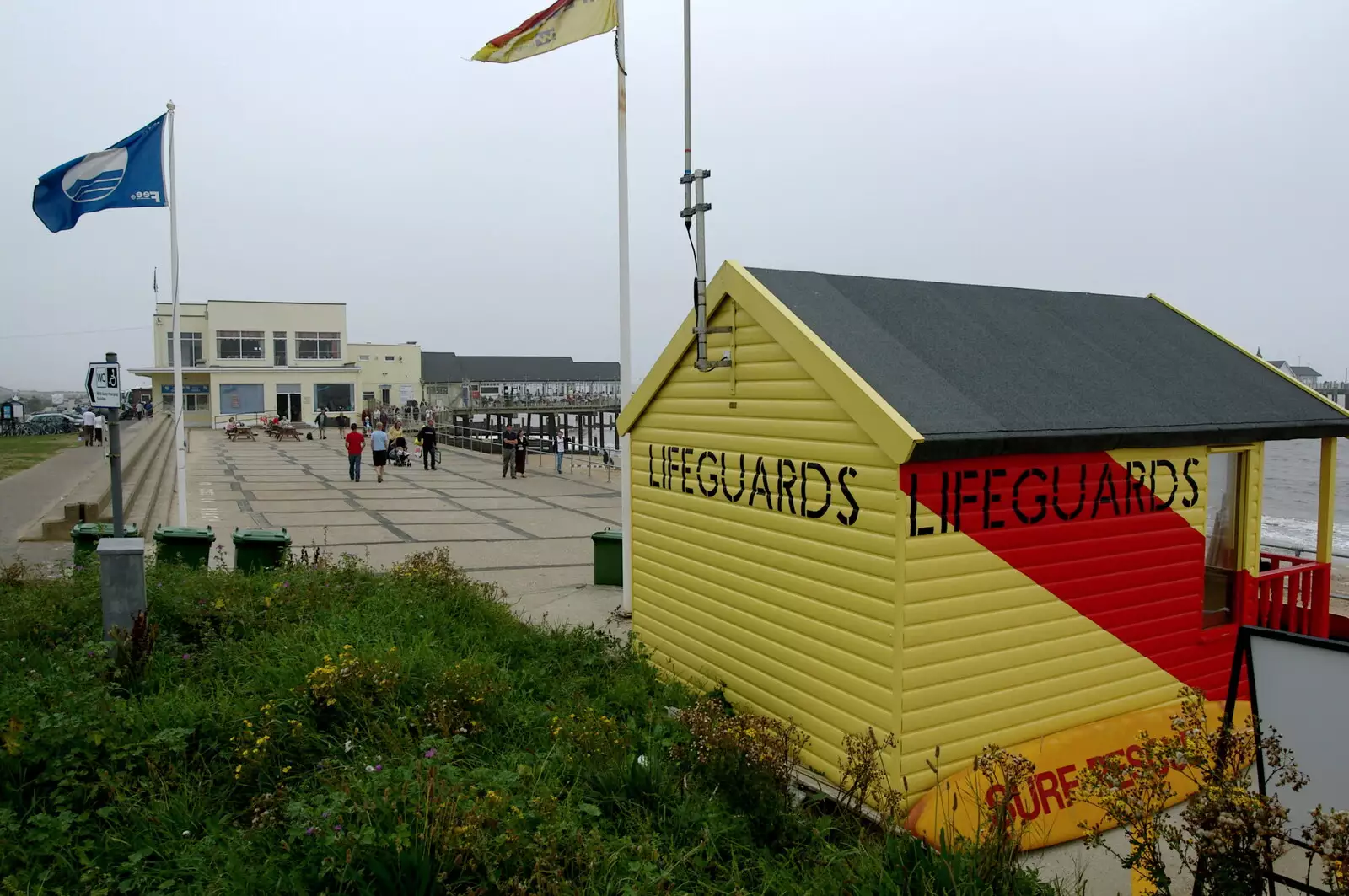 The lifeguard hut, from Sally and Paul's Wedding on the Pier, Southwold, Suffolk - 3rd September 2005