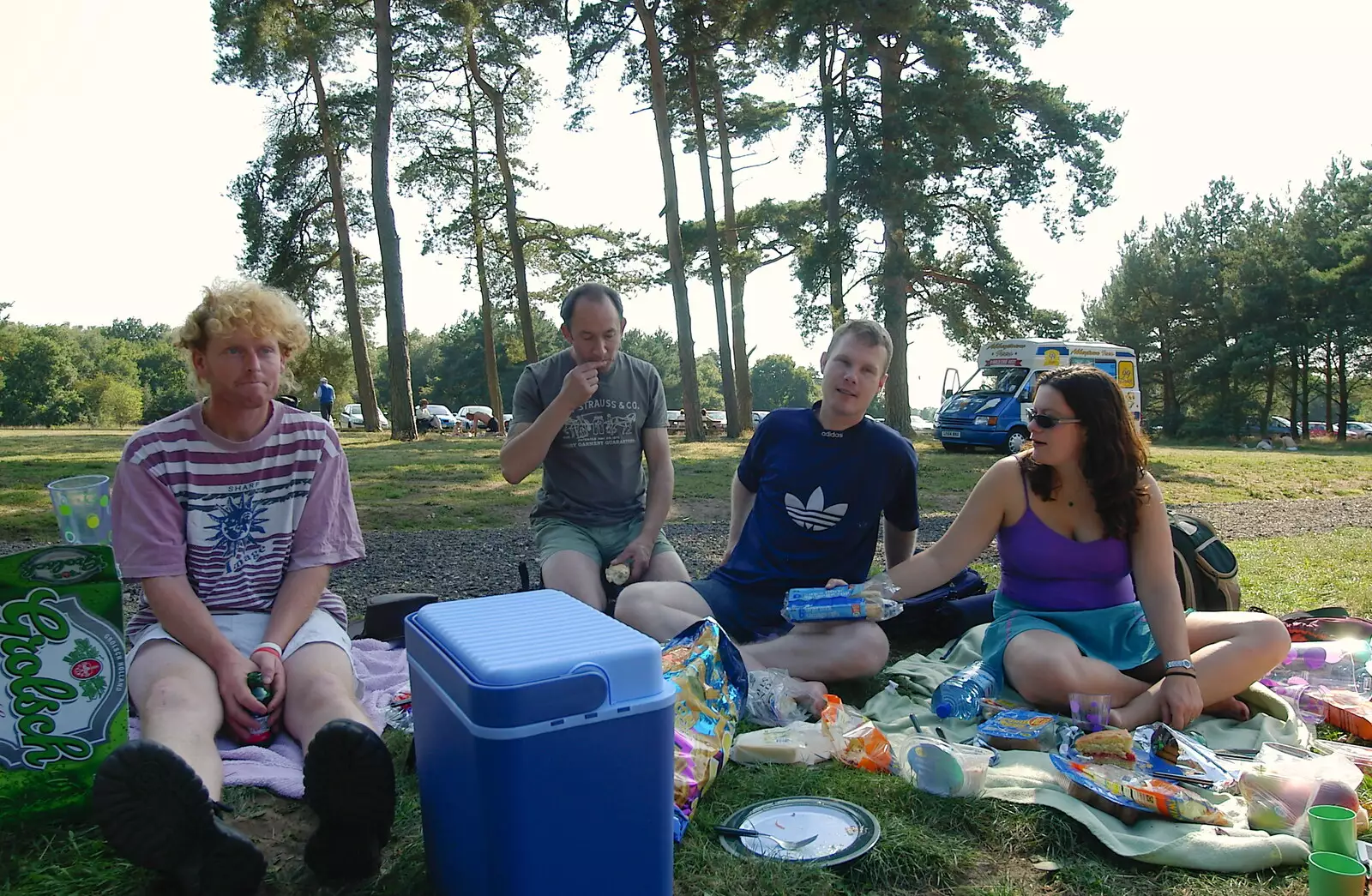 More picnicking, from Picnic at the Heath, Knettishall, Norfolk - 4th September 2005