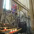 Votive candles burn away, Peterborough Cathedral, Cambridgeshire - 7th September 2005