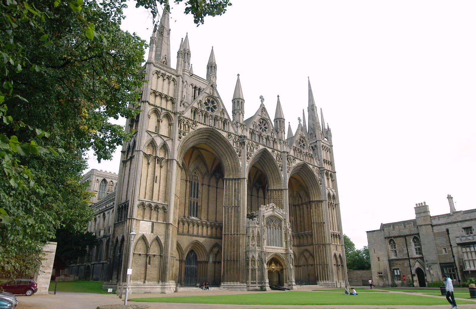 The grand entrance from Peterborough Cathedral, Cambridgeshire - 7th September 2005