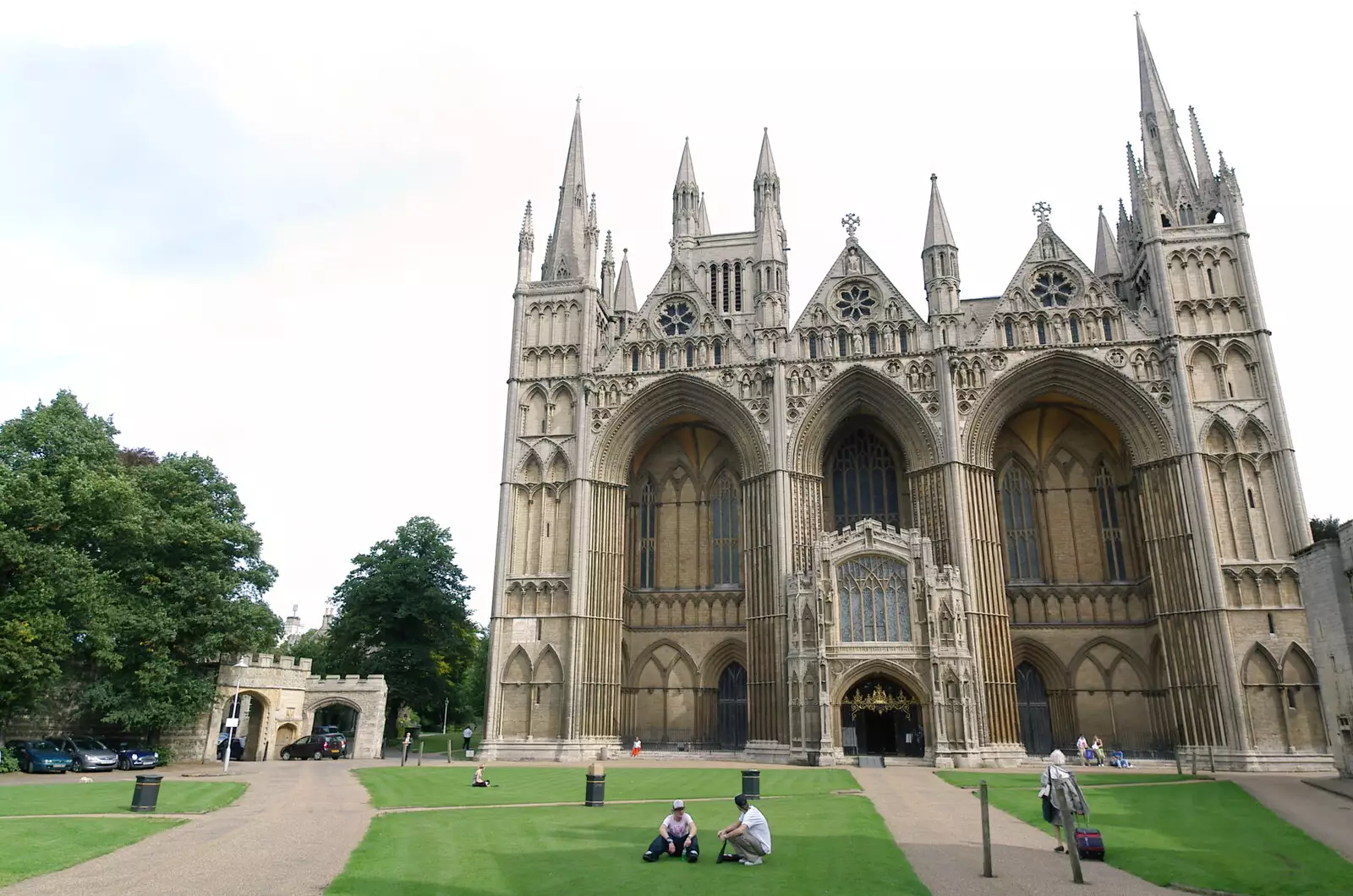 The cathedral's West Front, from Peterborough Cathedral, Cambridgeshire - 7th September 2005