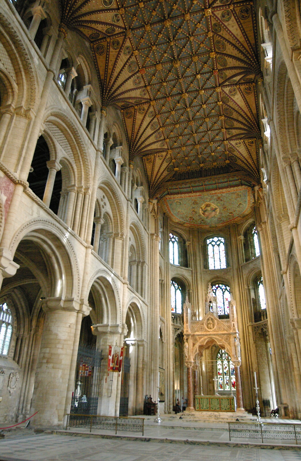 A view of the nave from Peterborough Cathedral, Cambridgeshire - 7th September 2005