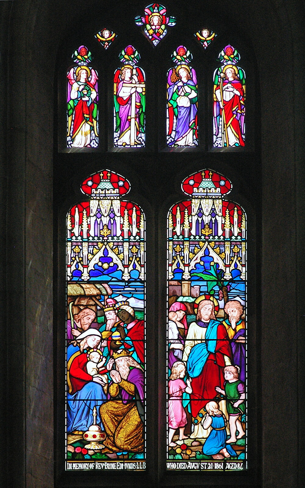 Stained-glass windows from Peterborough Cathedral, Cambridgeshire - 7th September 2005