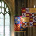 Some royal standards, Peterborough Cathedral, Cambridgeshire - 7th September 2005
