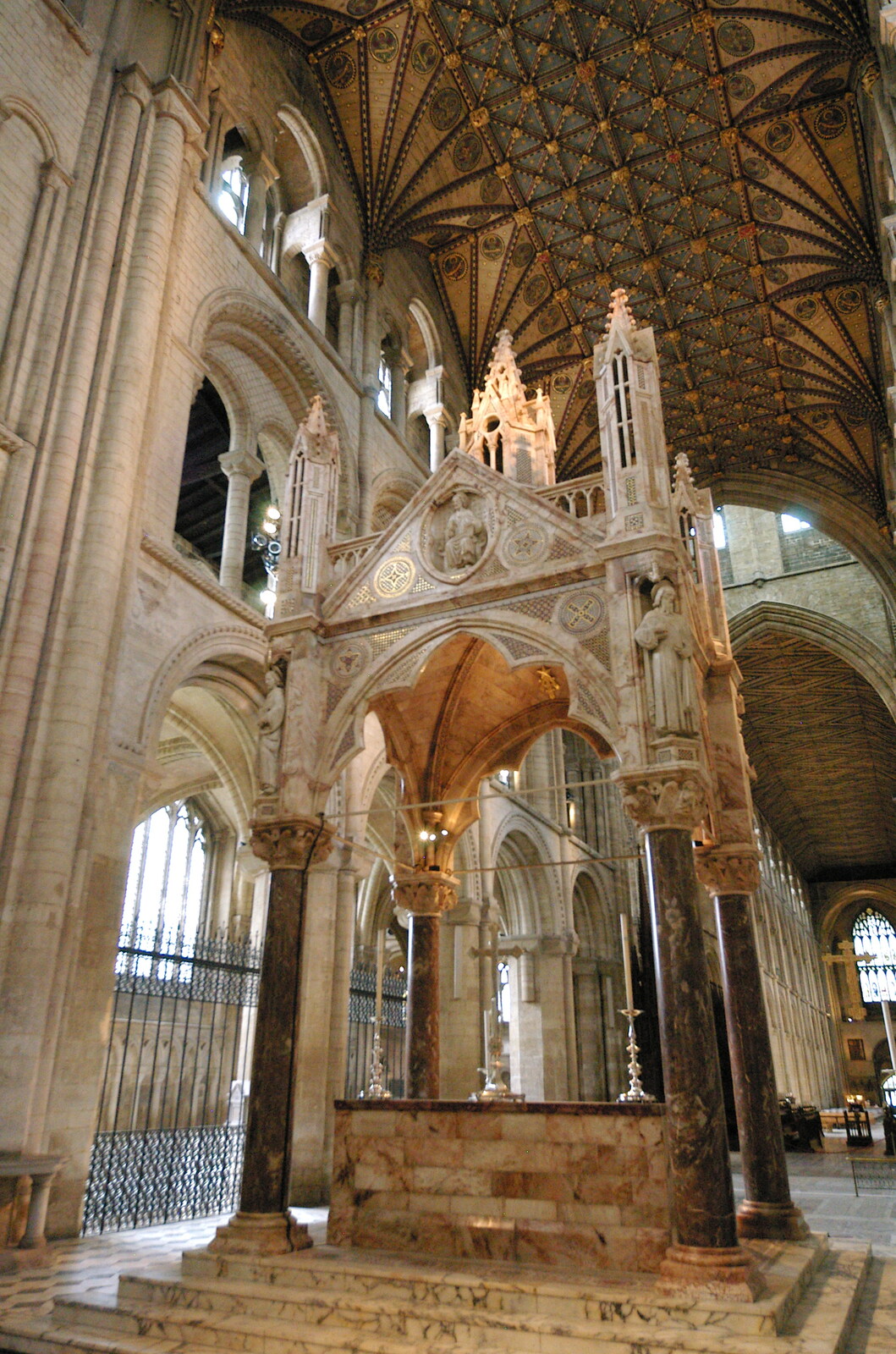 A covered altar from Peterborough Cathedral, Cambridgeshire - 7th September 2005