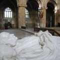 A sleeping marble dude, Peterborough Cathedral, Cambridgeshire - 7th September 2005