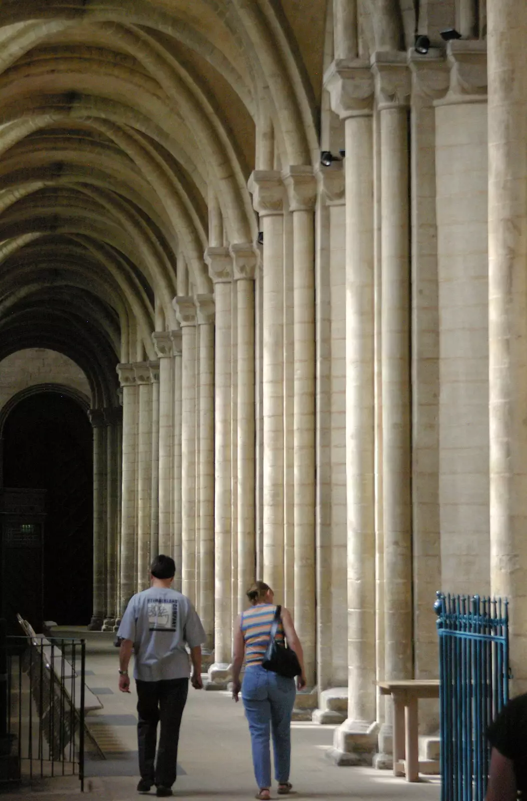 People wander around, from Peterborough Cathedral, Cambridgeshire - 7th September 2005