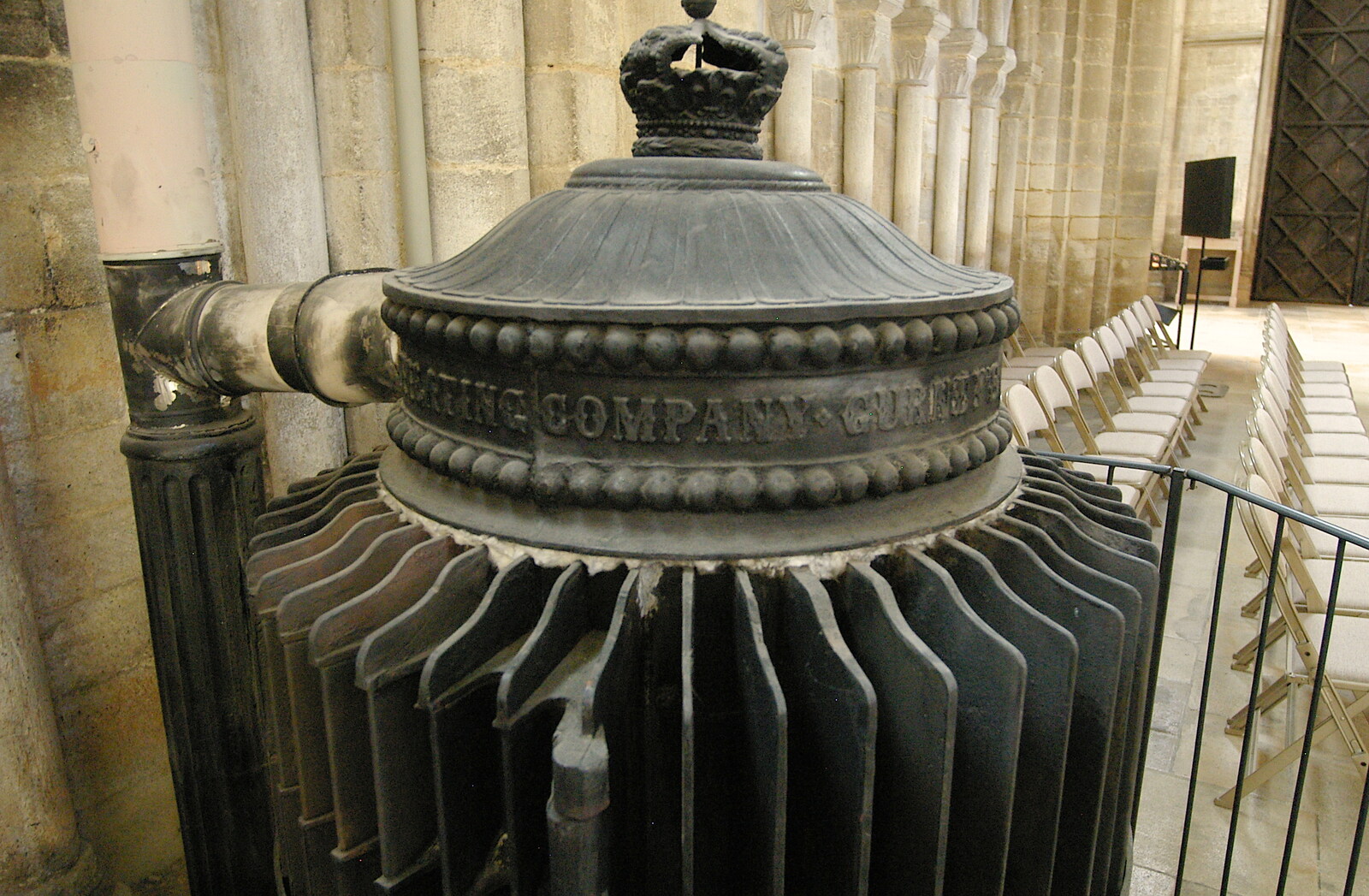 An interesting victorian radiator from Peterborough Cathedral, Cambridgeshire - 7th September 2005