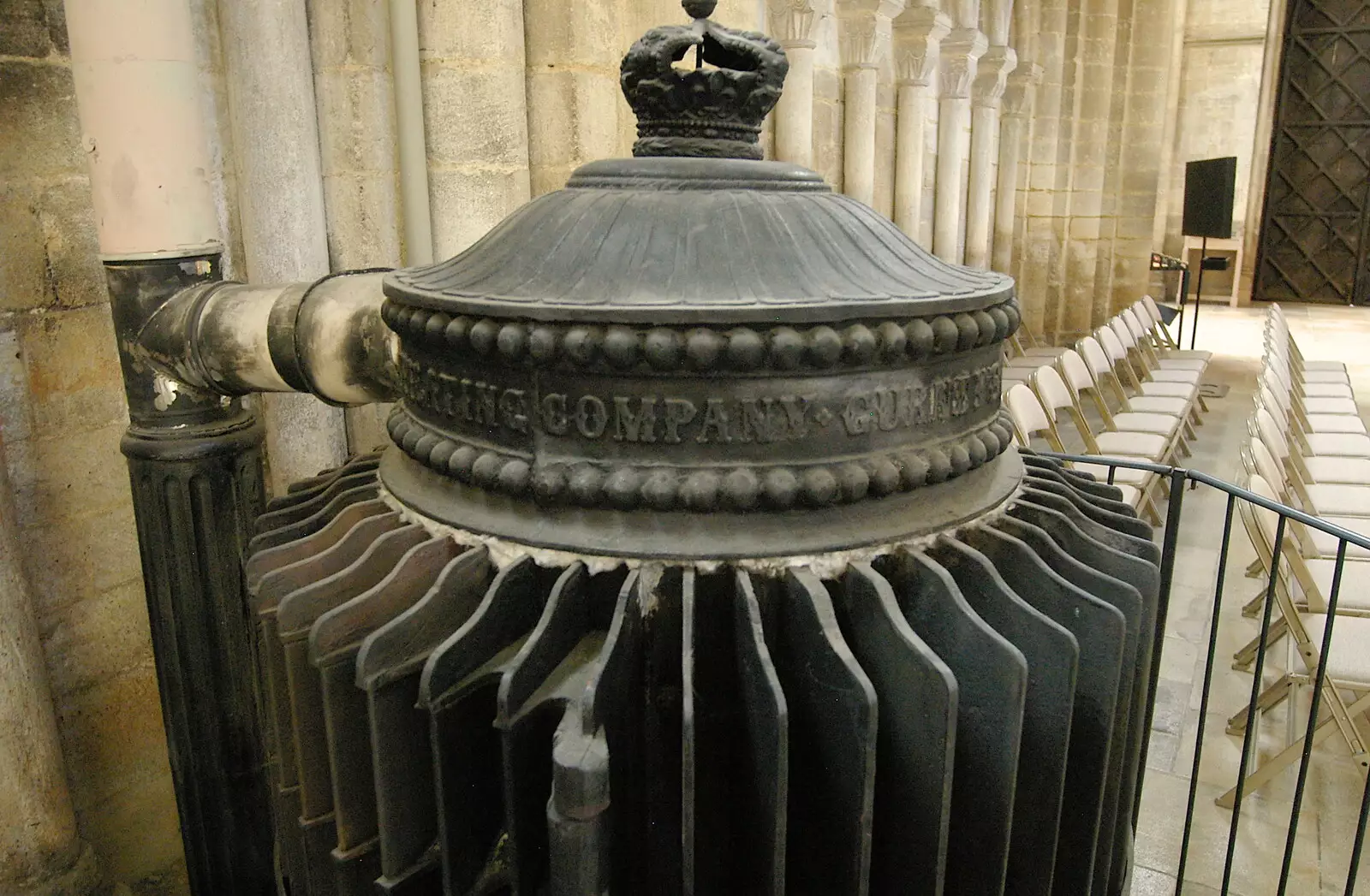 An interesting victorian radiator, from Peterborough Cathedral, Cambridgeshire - 7th September 2005