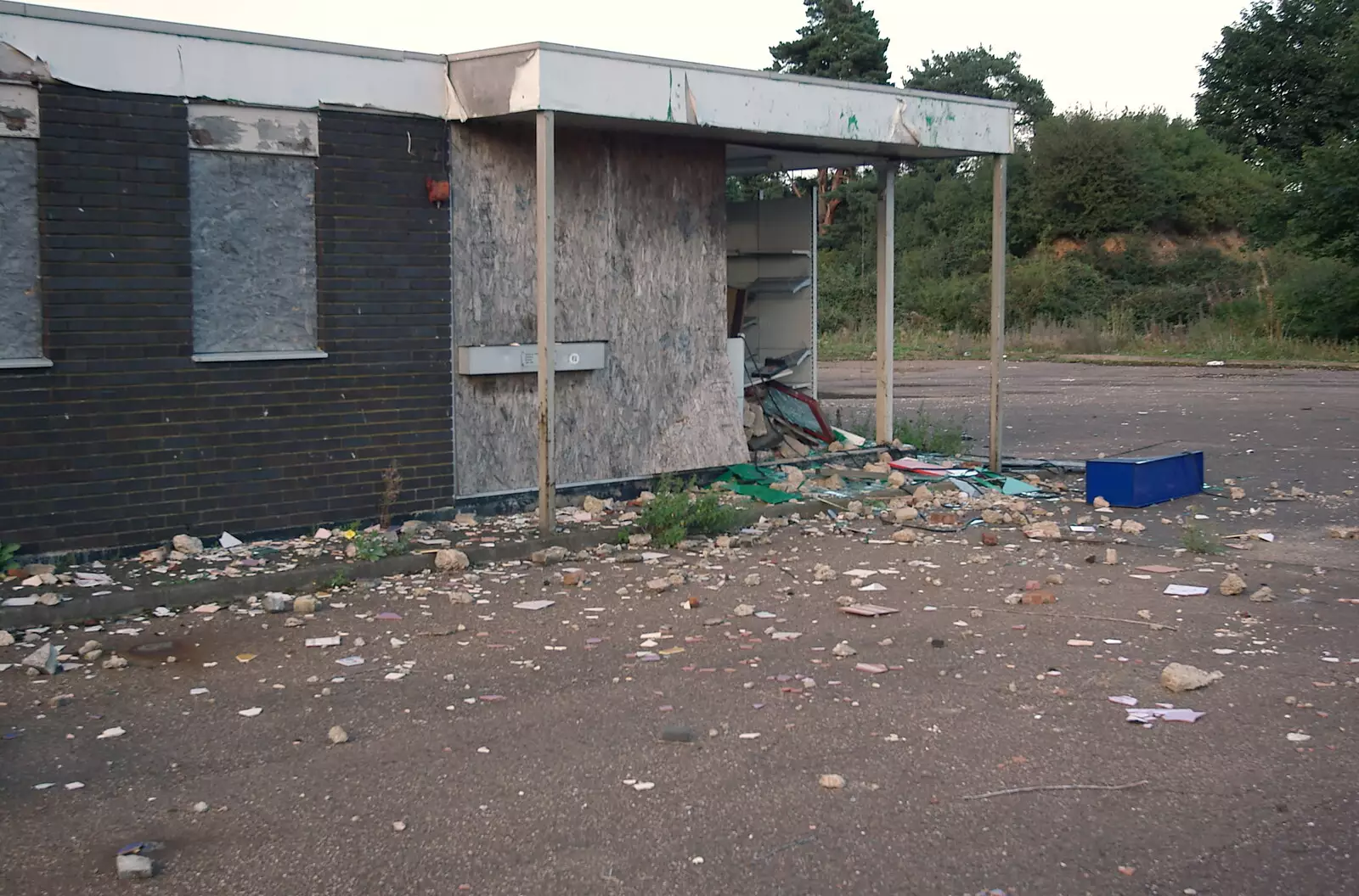 Petrol-station detritus, from Dead Transport Artefacts: Abandoned Petrol Station and Little Chef, Kentford, Suffolk - 8th September 2005