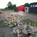 A pile of broken concrete, Dead Transport Artefacts: Abandoned Petrol Station and Little Chef, Kentford, Suffolk - 8th September 2005