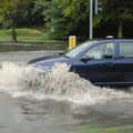 A car negotiates Lake Milton, Cambridge Floods, Curry Night and an Ipswich Monsoon - 10th September 2005