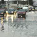 The flooded junction, Cambridge Floods, Curry Night and an Ipswich Monsoon - 10th September 2005