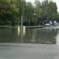 The flood covers the whole width of Milton Road, Cambridge Floods, Curry Night and an Ipswich Monsoon - 10th September 2005