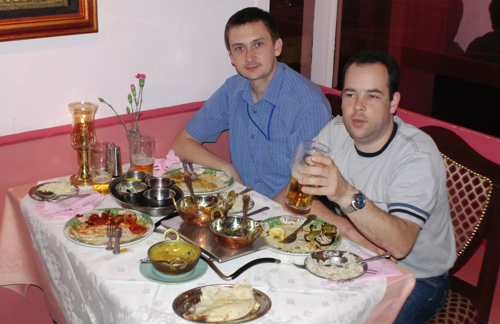 Andrew and Russell, from Cambridge Floods, Curry Night and an Ipswich Monsoon - 10th September 2005