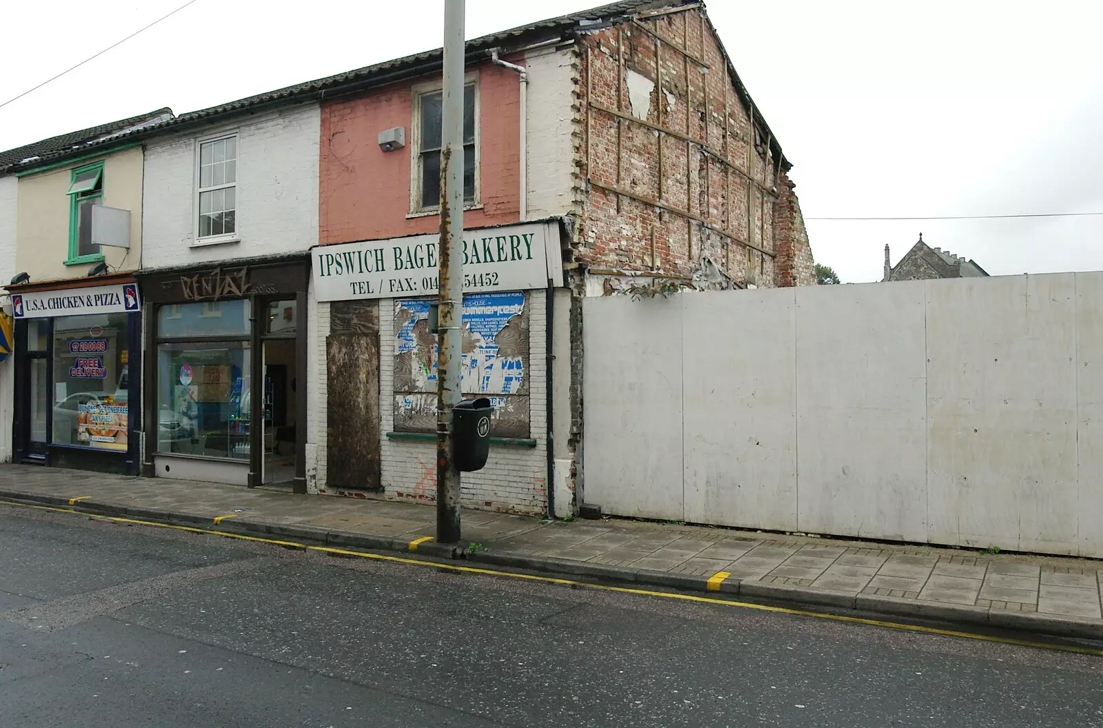 The remains of the Ipswich Bagel Bakery, from Cambridge Floods, Curry Night and an Ipswich Monsoon - 10th September 2005