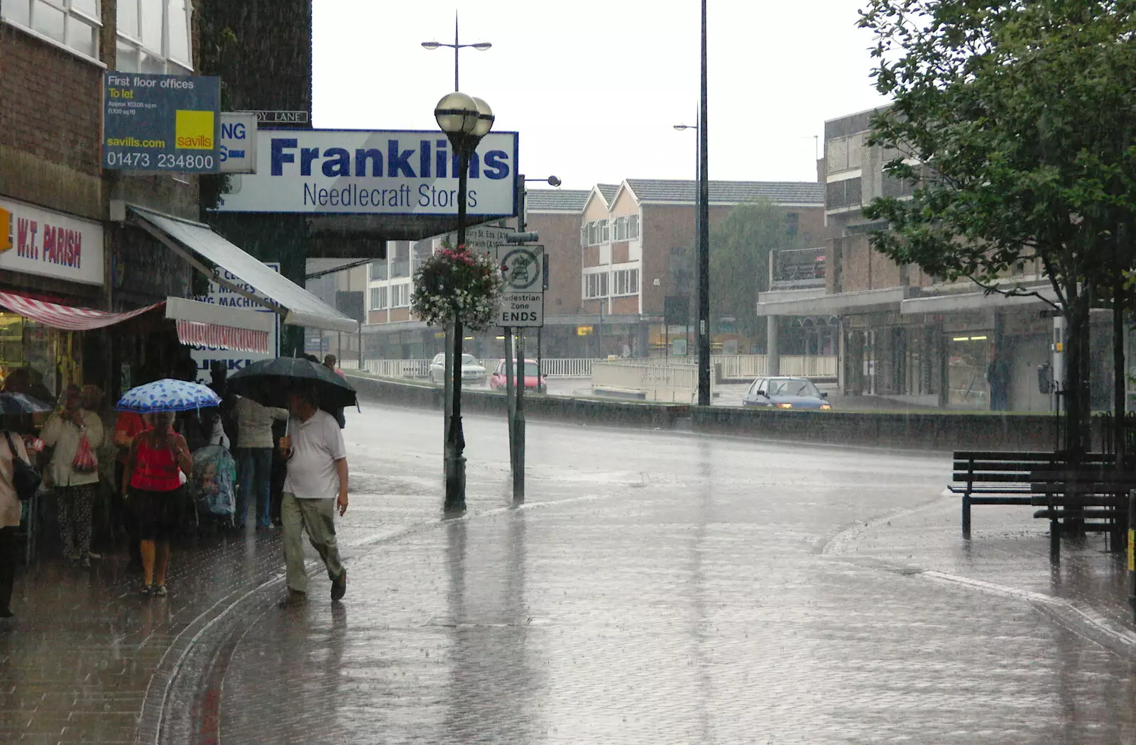 On the very top of Westgate Street, from Cambridge Floods, Curry Night and an Ipswich Monsoon - 10th September 2005