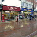 Wet cobbles on Westgate Street, Cambridge Floods, Curry Night and an Ipswich Monsoon - 10th September 2005