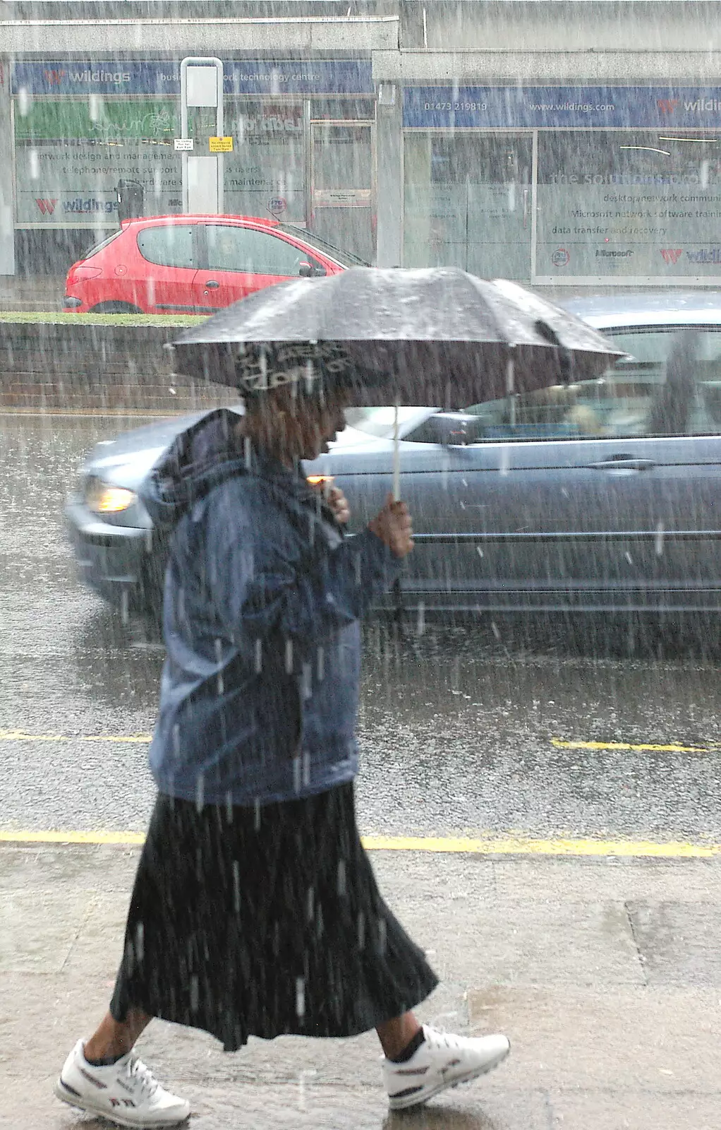 It's truly lashing, from Cambridge Floods, Curry Night and an Ipswich Monsoon - 10th September 2005