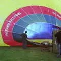 A fan inflates the balloon, Cambridge Floods, Curry Night and an Ipswich Monsoon - 10th September 2005