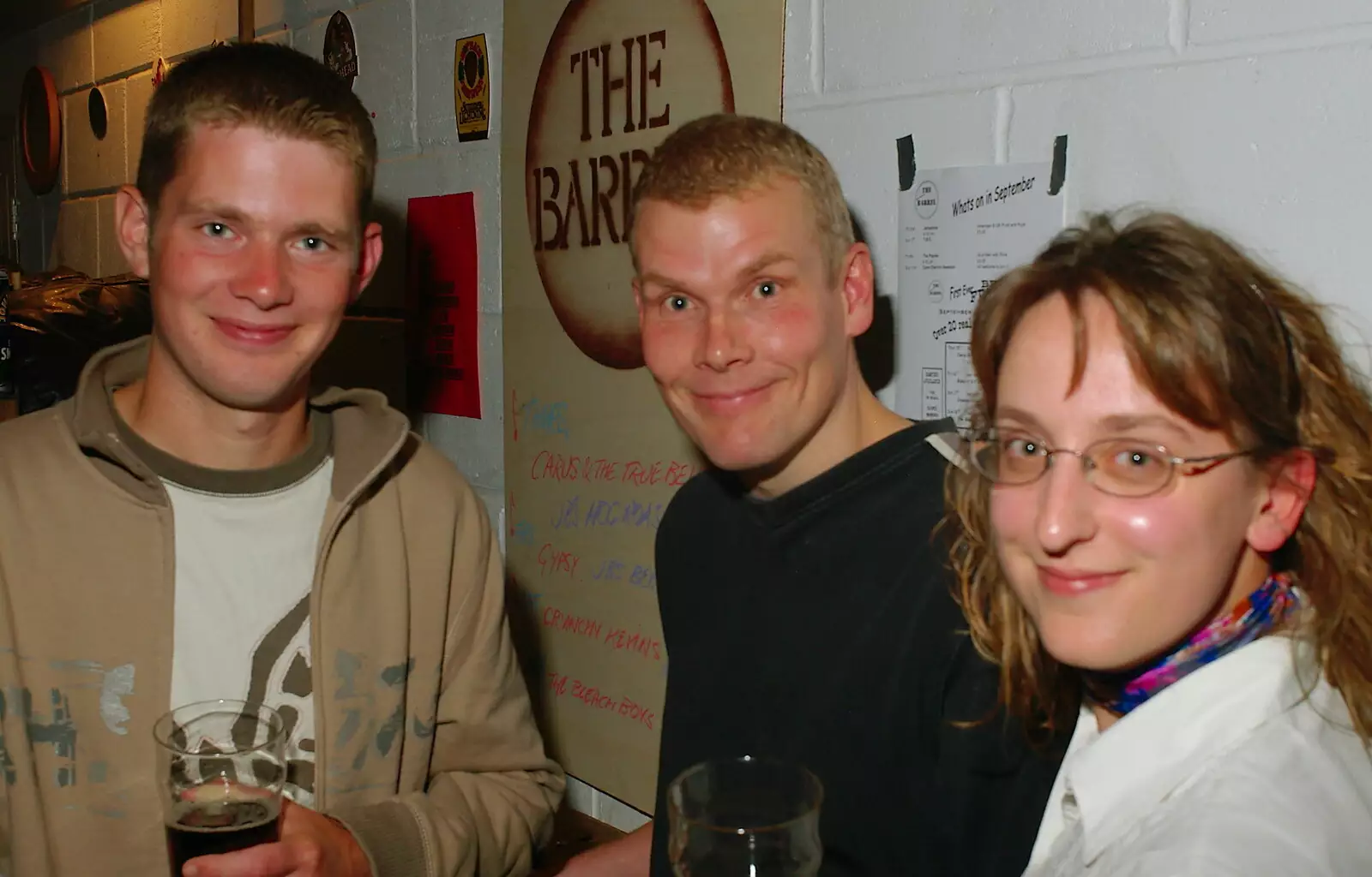 Phil, Bill and Suey, from The Banham Barrel Beer Bash, Banham, Norfolk - 17th September 2005