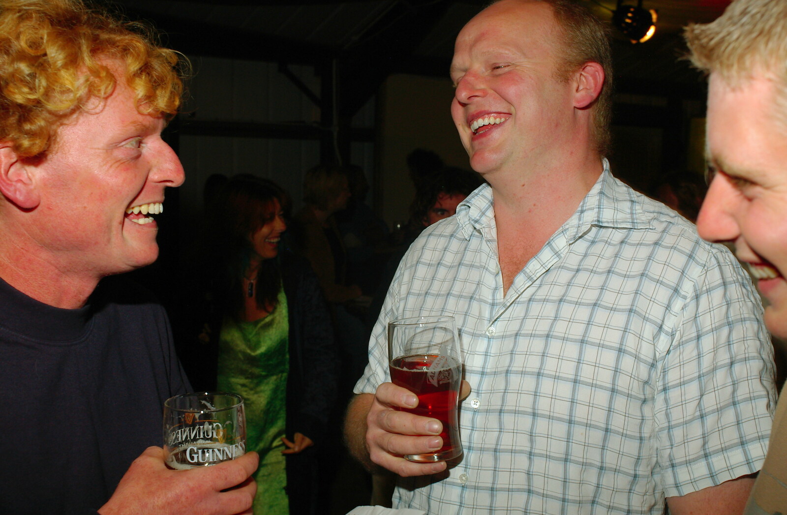 Wavy and Tim have a laff from The Banham Barrel Beer Bash, Banham, Norfolk - 17th September 2005
