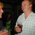 Wavy and Tim have a laff, The Banham Barrel Beer Bash, Banham, Norfolk - 17th September 2005