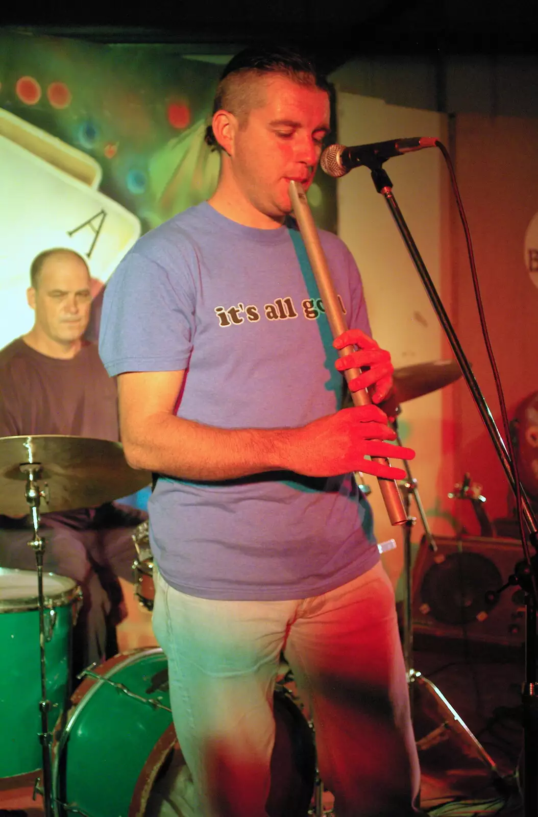 Irish whistle action, from The Banham Barrel Beer Bash, Banham, Norfolk - 17th September 2005