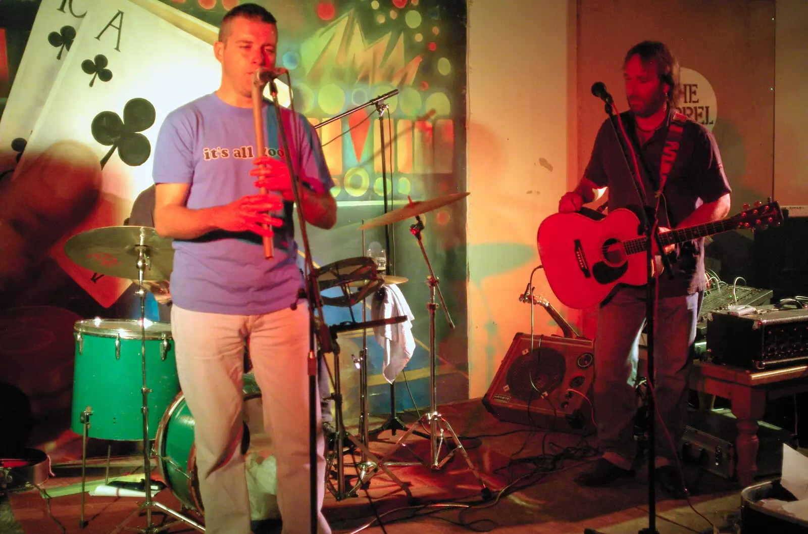 A bit of whistle playing, from The Banham Barrel Beer Bash, Banham, Norfolk - 17th September 2005