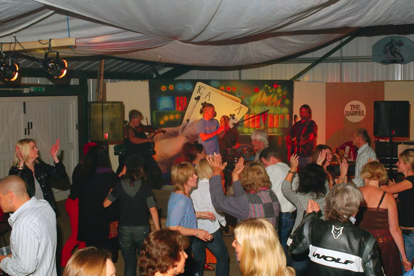 Dancing in the Barrel's back room, from The Banham Barrel Beer Bash, Banham, Norfolk - 17th September 2005