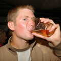 The Boy Phil slugs beer, The Banham Barrel Beer Bash, Banham, Norfolk - 17th September 2005