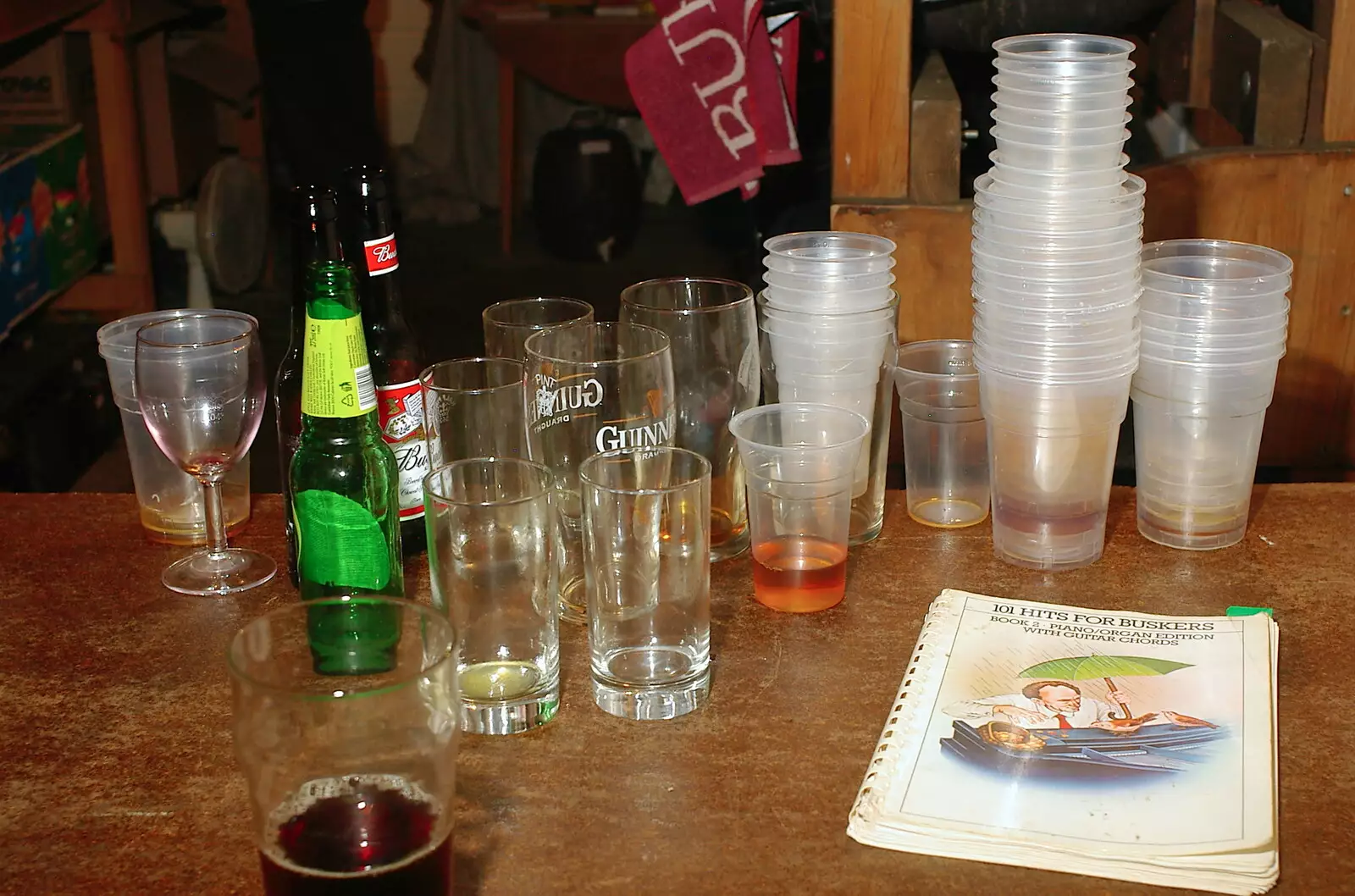 Some empty glasses, from The Banham Barrel Beer Bash, Banham, Norfolk - 17th September 2005