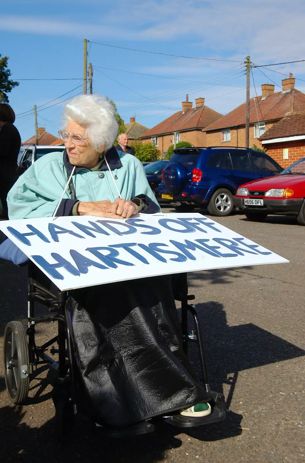 Hands off Hartismere, from Save Hartismere: a Hospital Closure Protest, Eye, Suffolk - 17th September 2005