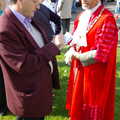 The Mayor gets interviewed, Save Hartismere: a Hospital Closure Protest, Eye, Suffolk - 17th September 2005