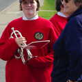 A Gislingham Silver Band cornet player, Save Hartismere: a Hospital Closure Protest, Eye, Suffolk - 17th September 2005