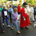 A small dog leads the way, Save Hartismere: a Hospital Closure Protest, Eye, Suffolk - 17th September 2005