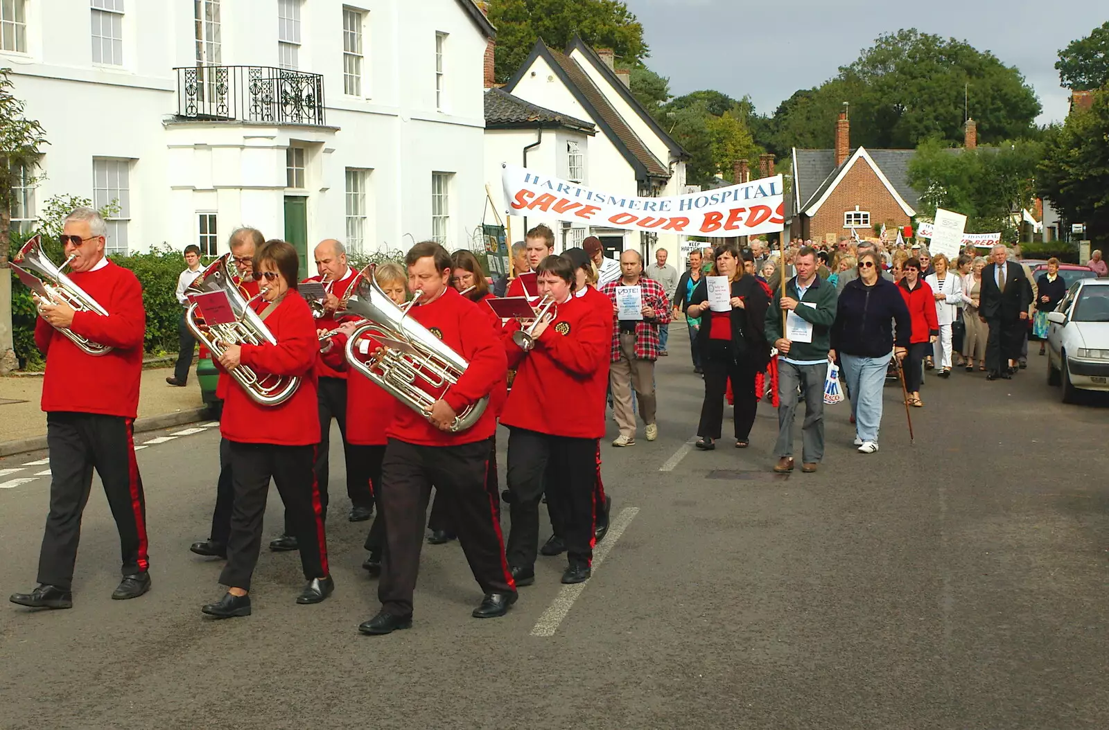 The GSB on Lambseth Street, from Save Hartismere: a Hospital Closure Protest, Eye, Suffolk - 17th September 2005