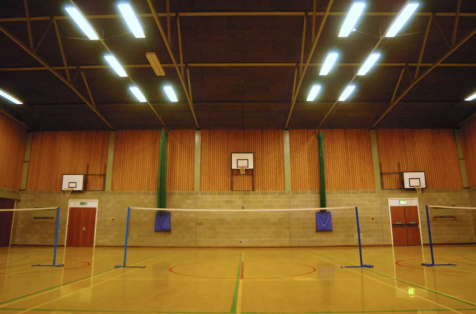 Our old badminton court at Hartismere, from Sam and Daisy at the Angel Café, Diss, Norfolk - 17th September 2005