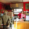 Inside the Angel Café, Sam and Daisy at the Angel Café, Diss, Norfolk - 17th September 2005