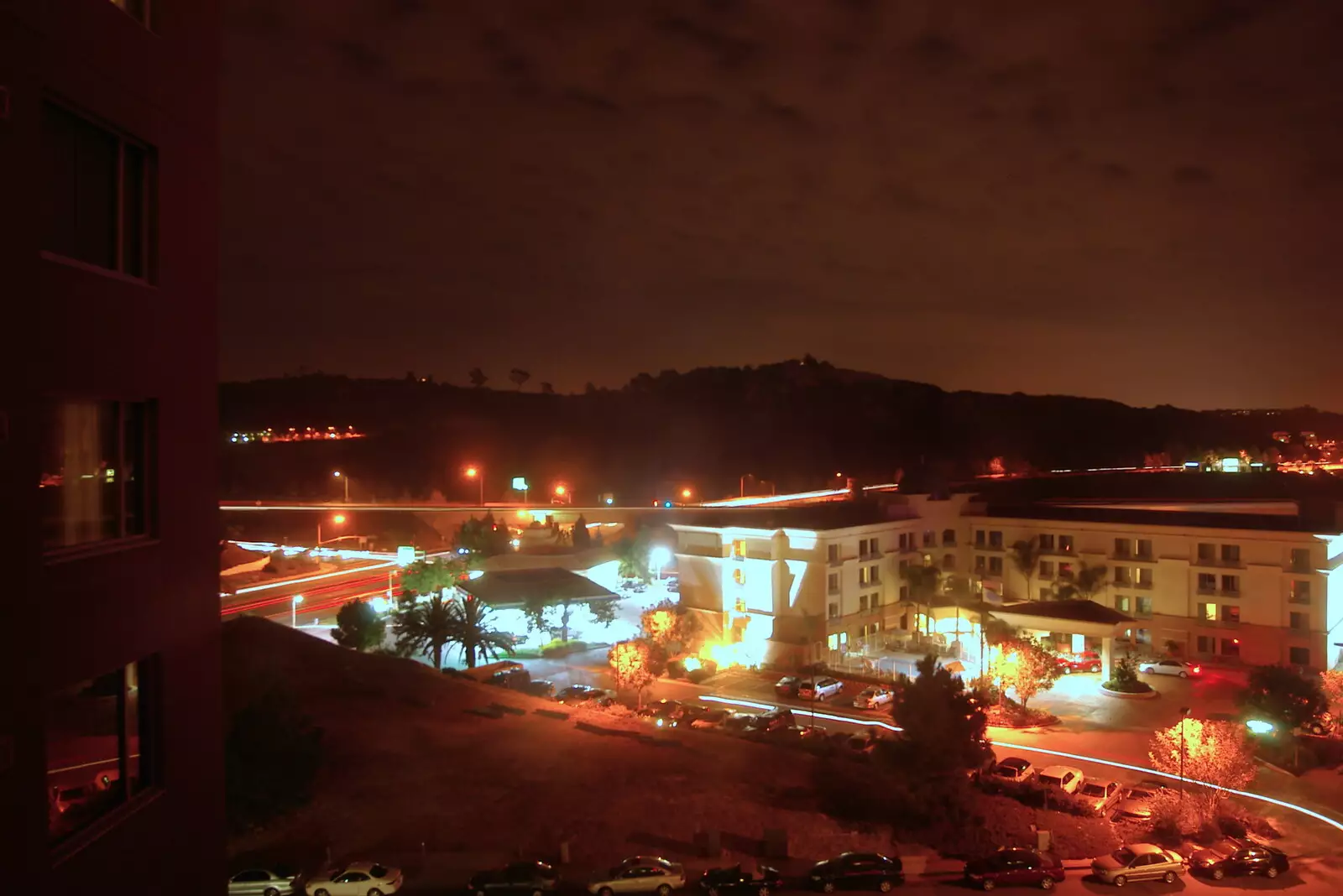 The view from the Marriott Del Mar hotel room, from San Diego Four, California, US - 22nd September 2005